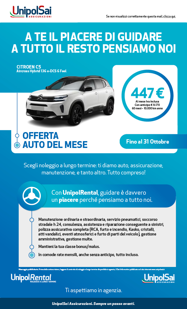 Auto del mese Ottobre 2023